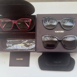 TOM FORD TF5641-B 53 Eyeglasses w/Dual Magnetic Clip-On Sunglasses-Blk/Tortoise